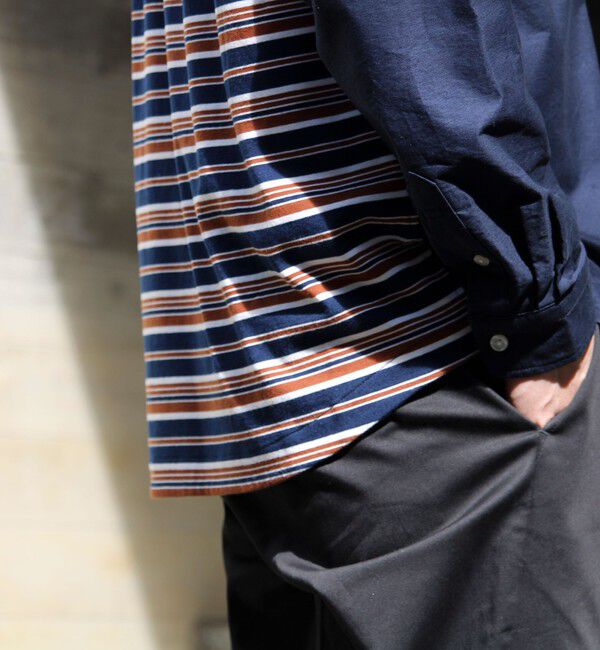 GLOSTER「【フレブル刺繍】ボタンダウン コンビシャツ」|シャツ・ブラウス|