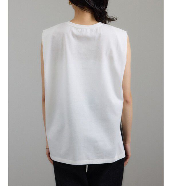 SALON adam et rope'「プリマベールショルダータックノースリーブプルオーバー［UVケア・洗える］」|Tシャツ・カットソー|