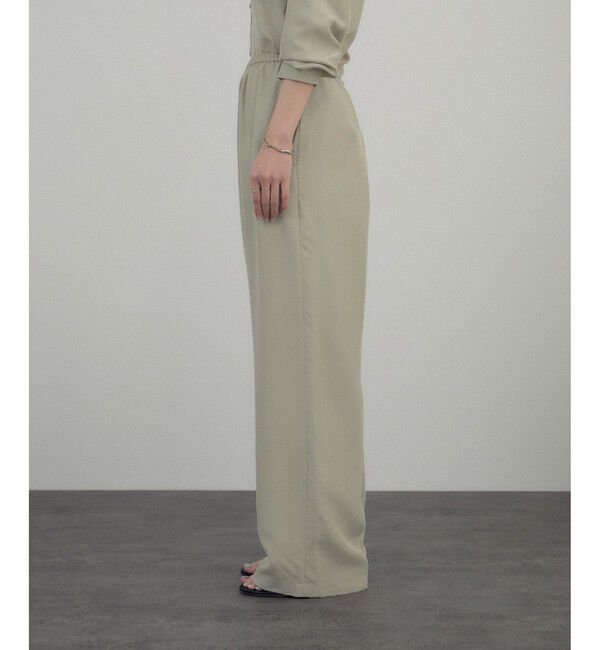 SALON adam et rope'「[26SS]GENTLE SILK パンツ / セットアップ対応・洗える」|チノ|