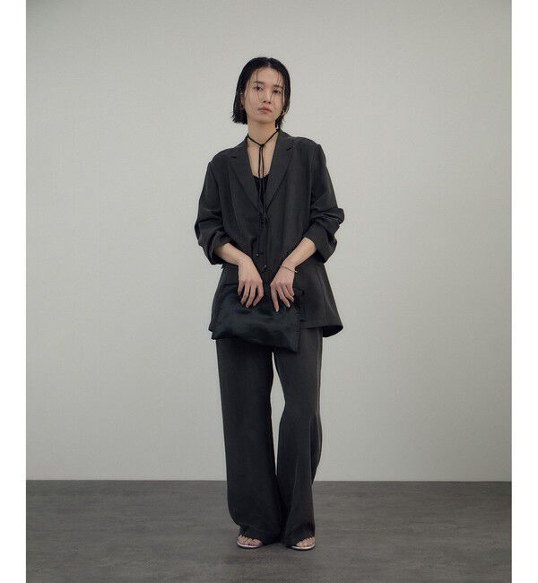 SALON adam et rope'「[26SS]GENTLE SILK パンツ / セットアップ対応・洗える」|チノ|