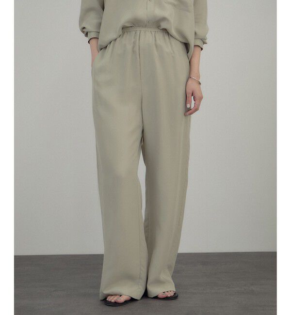 SALON adam et rope'「[26SS]GENTLE SILK パンツ / セットアップ対応・洗える」|チノ|