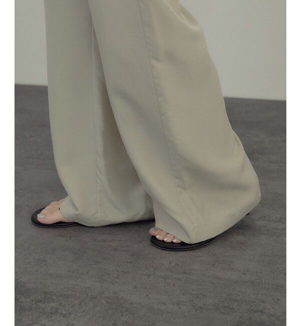 SALON adam et rope'「[26SS]GENTLE SILK パンツ / セットアップ対応・洗える」|チノ|