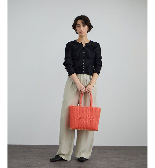 SALON adam et rope'「[26SS]GENTLE SILK パンツ / セットアップ対応・洗える」|チノ|