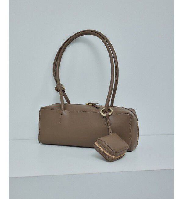 SALON adam et rope'「ミニポーチ付きスプリットレザーワイドバッグ / 追加」|ショルダー・メッセンジャー|