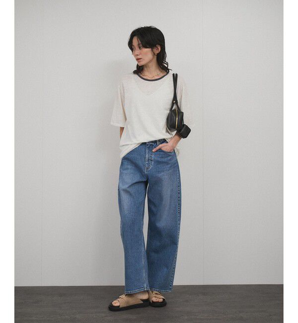 SALON adam et rope'「ミニポーチ付きスプリットレザーワイドバッグ / 追加」|ショルダー・メッセンジャー|