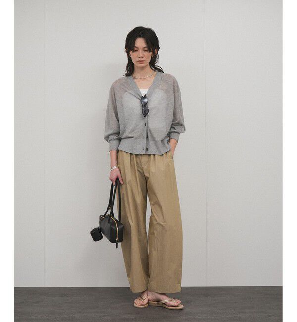 SALON adam et rope'「ミニポーチ付きスプリットレザーワイドバッグ / 追加」|ショルダー・メッセンジャー|