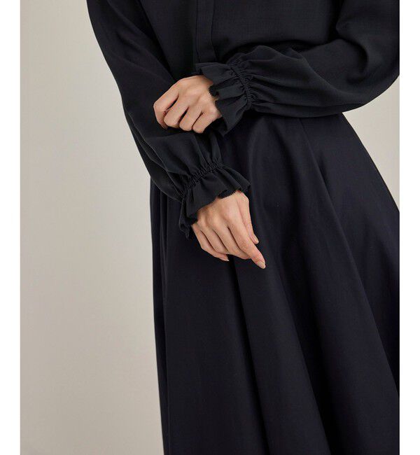 ROPE「【洗える】ダブルヨークギャザーブラウス」|シャツ・ブラウス|