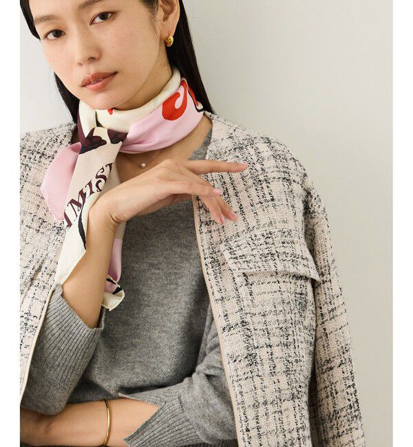 ROPE「ツイードノーカラージャケット」|ノーカラージャケット|