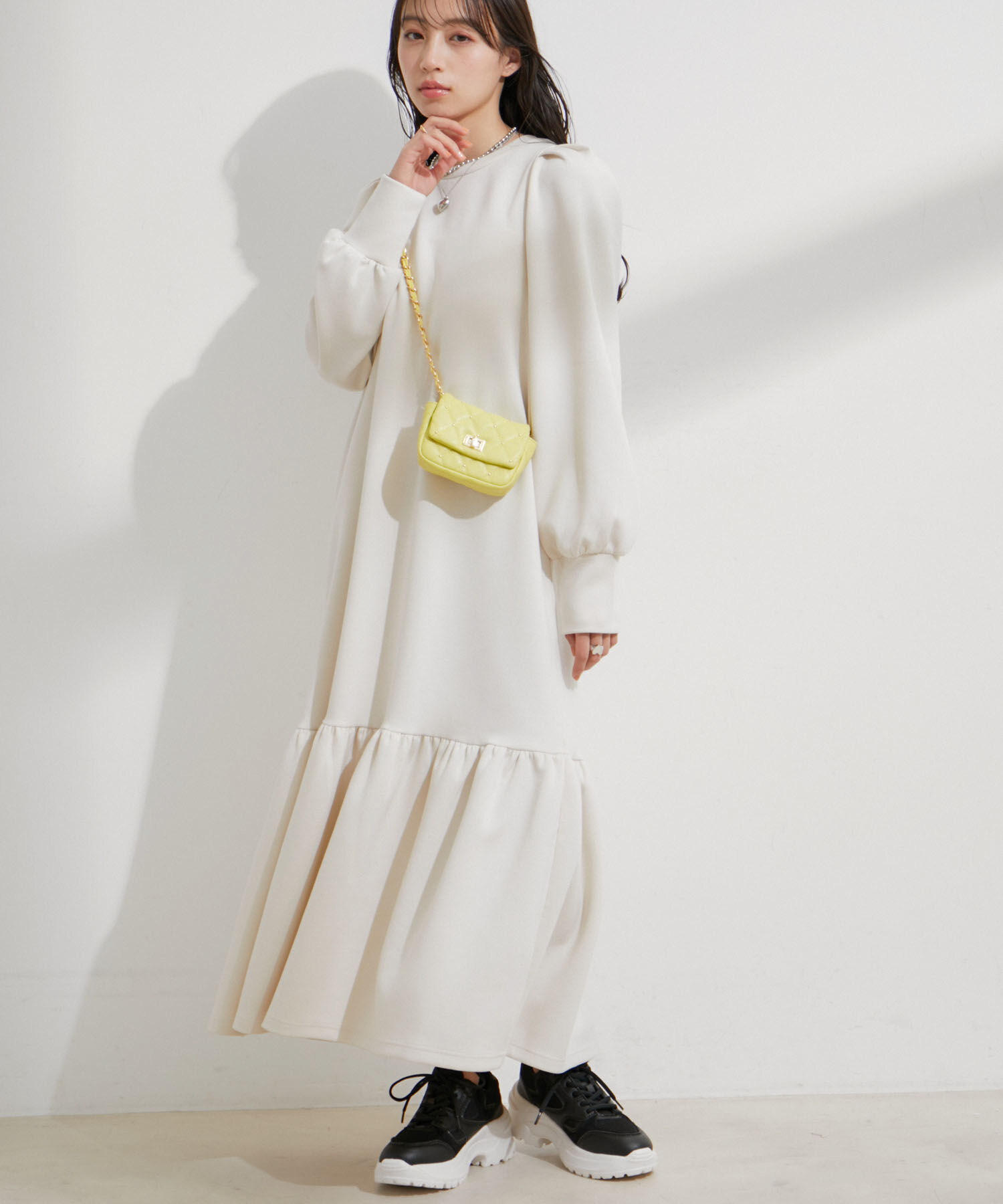 VIS「【洗える】スフレタッチマーメイドワンピース」|ワンピース|キナリ(16)