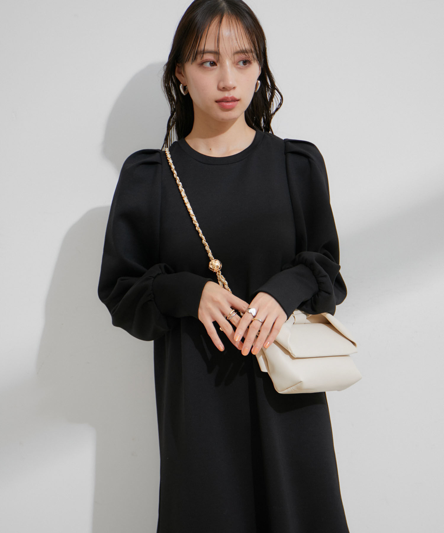 VIS「【洗える】スフレタッチマーメイドワンピース」|ワンピース|