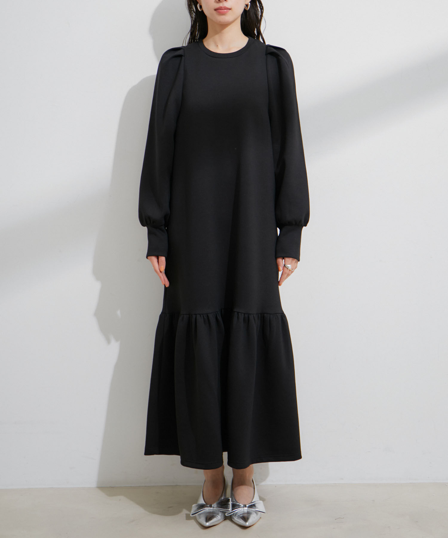 VIS「【洗える】スフレタッチマーメイドワンピース」|ワンピース|