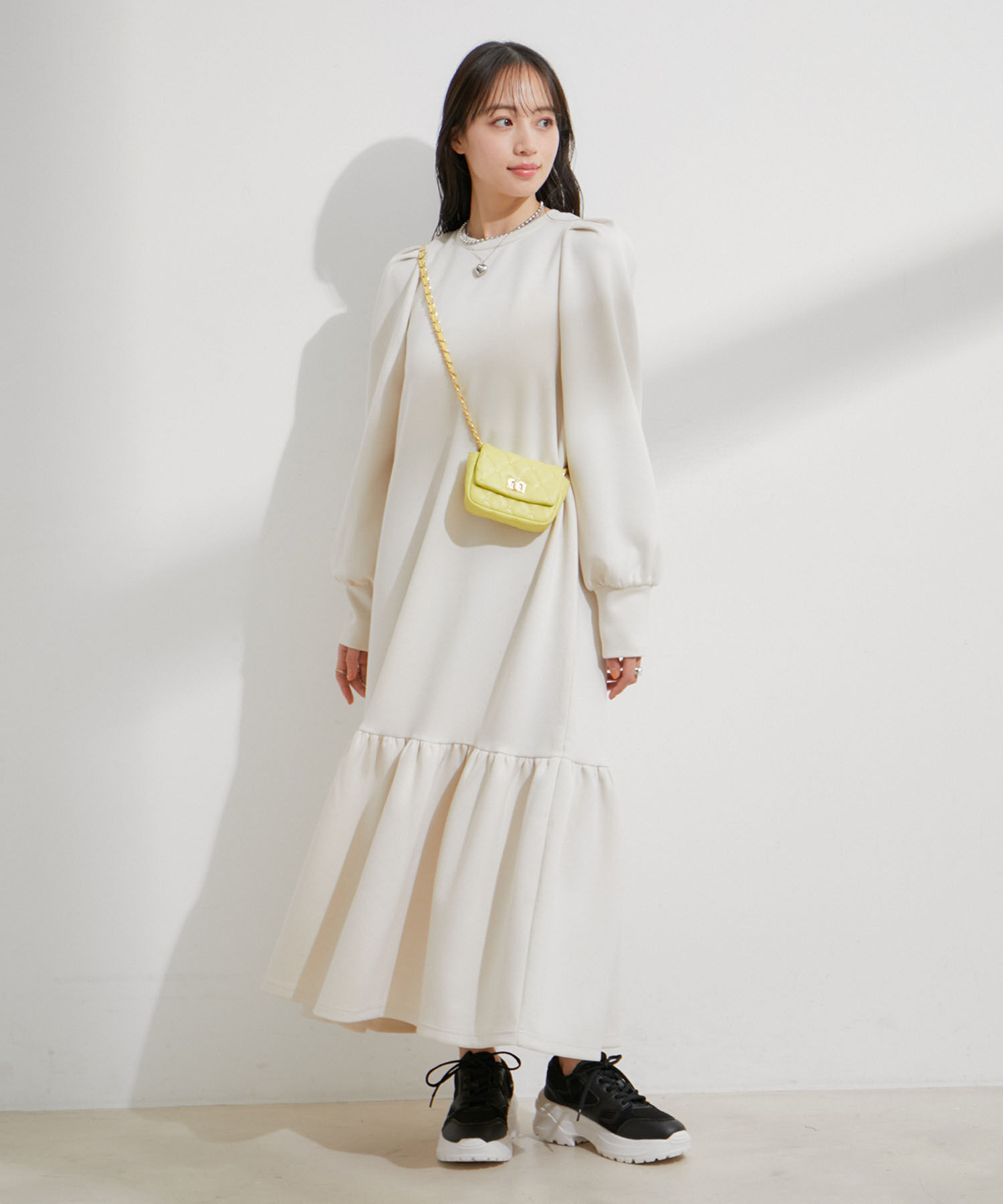 VIS「【洗える】スフレタッチマーメイドワンピース」|ワンピース|