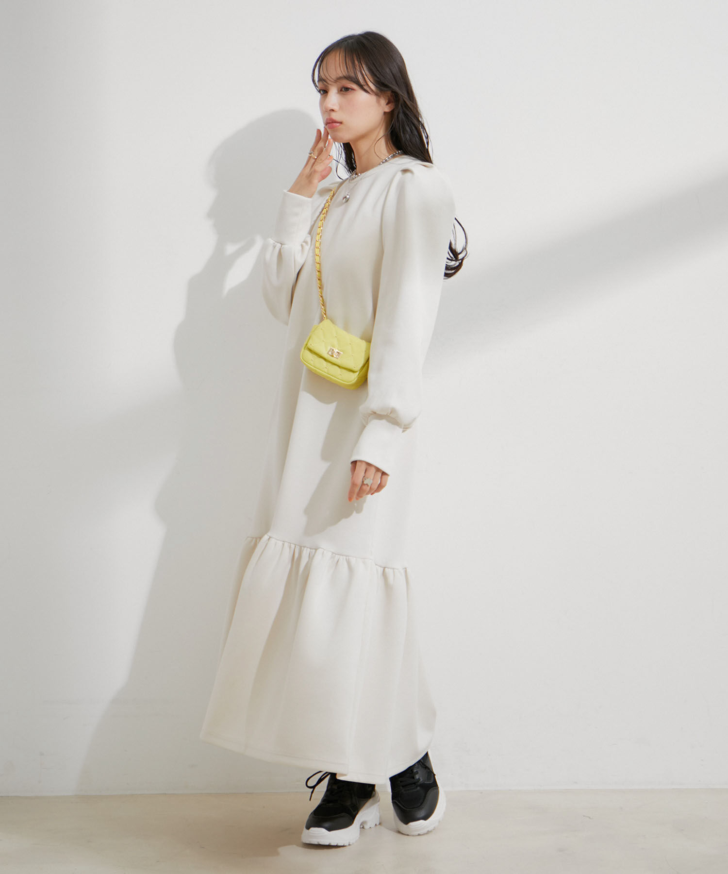 VIS「【洗える】スフレタッチマーメイドワンピース」|ワンピース|