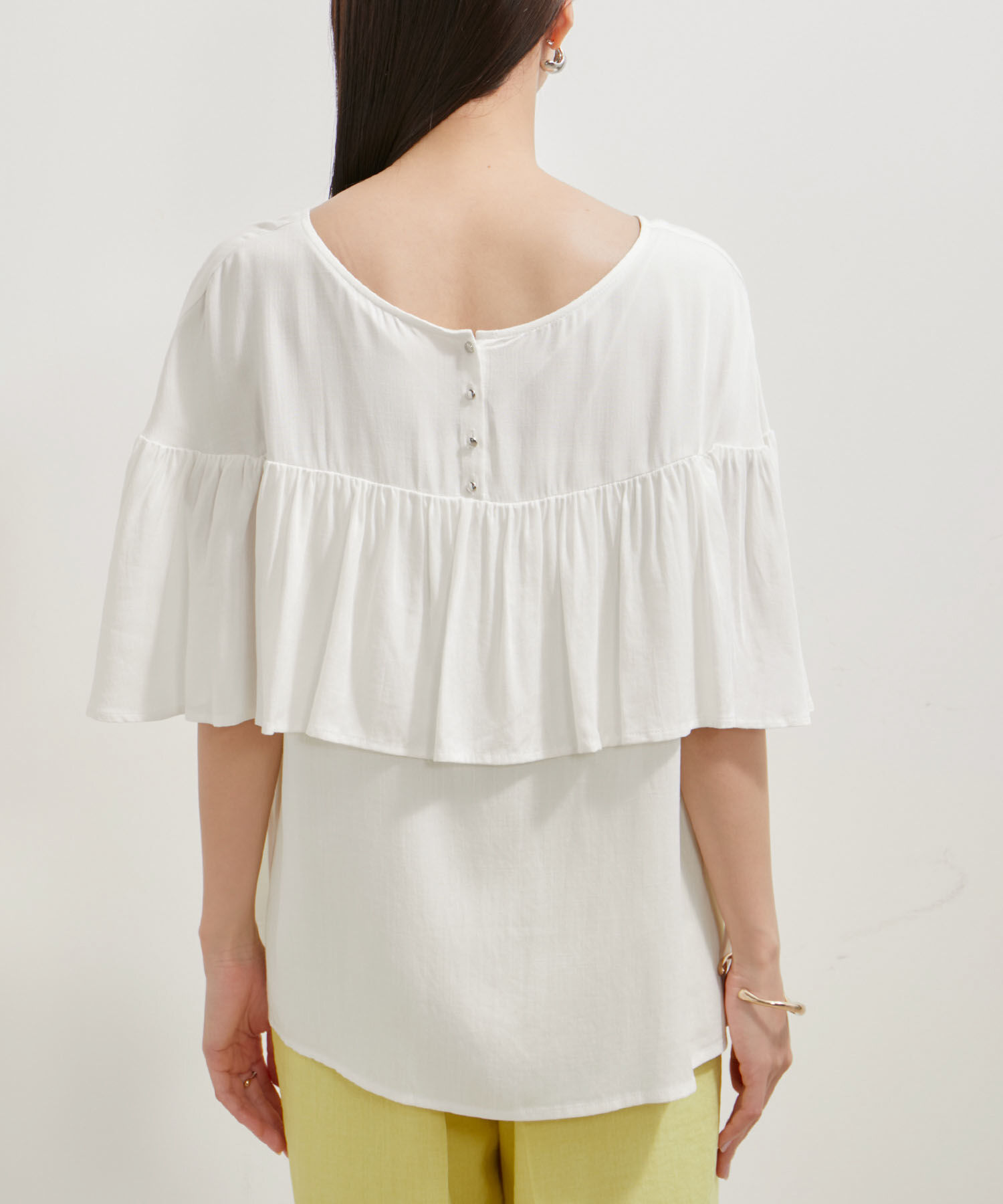 VIS「【前後2WAY】ラッフルブラウス」|シャツ・ブラウス|