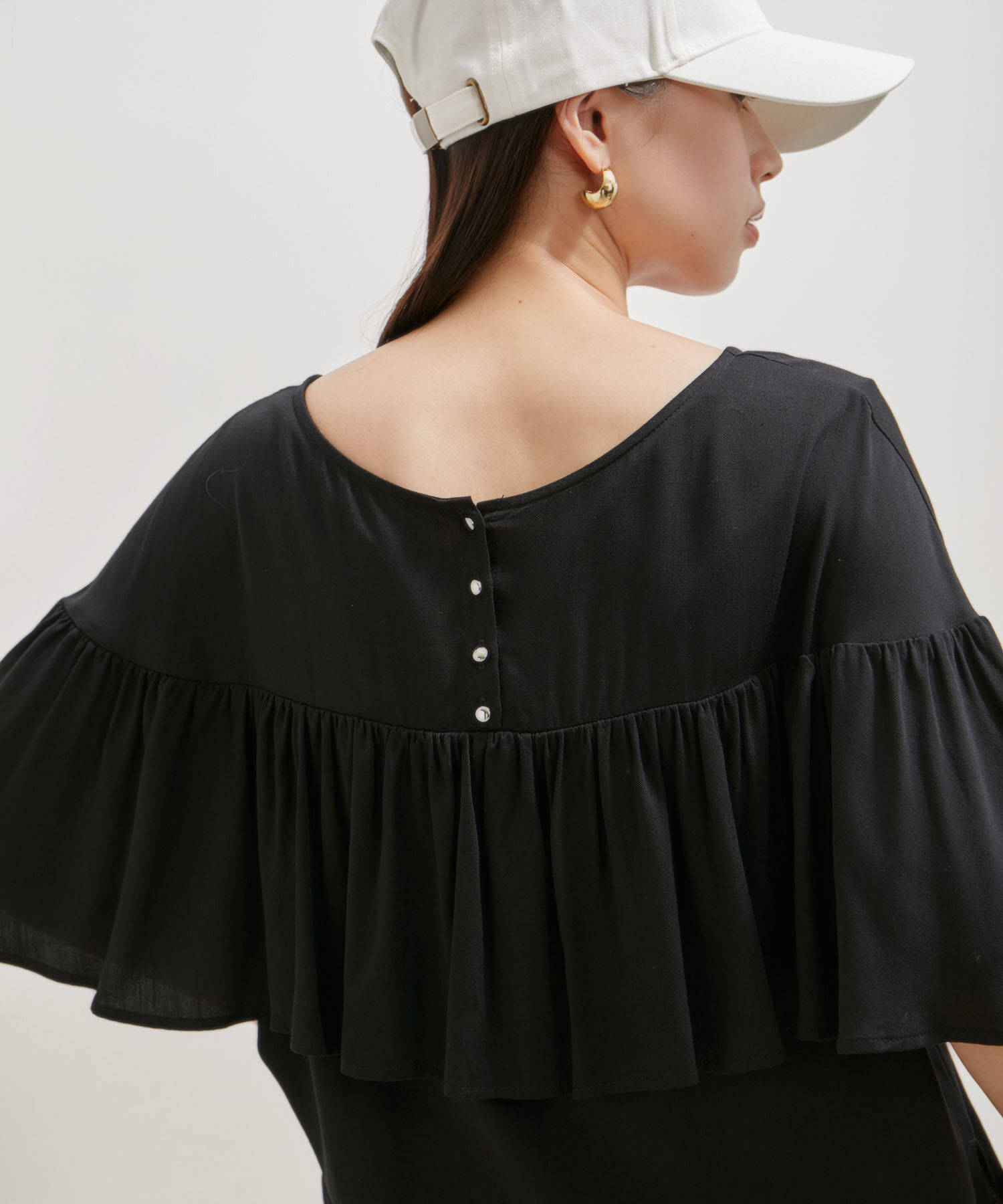 VIS「【前後2WAY】ラッフルブラウス」|シャツ・ブラウス|