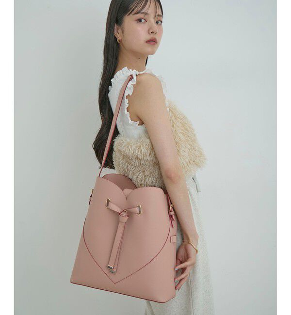 VIS「【A4収納】ハートカットバッグ(ラージサイズ)/追加」|ショルダー・メッセンジャー|