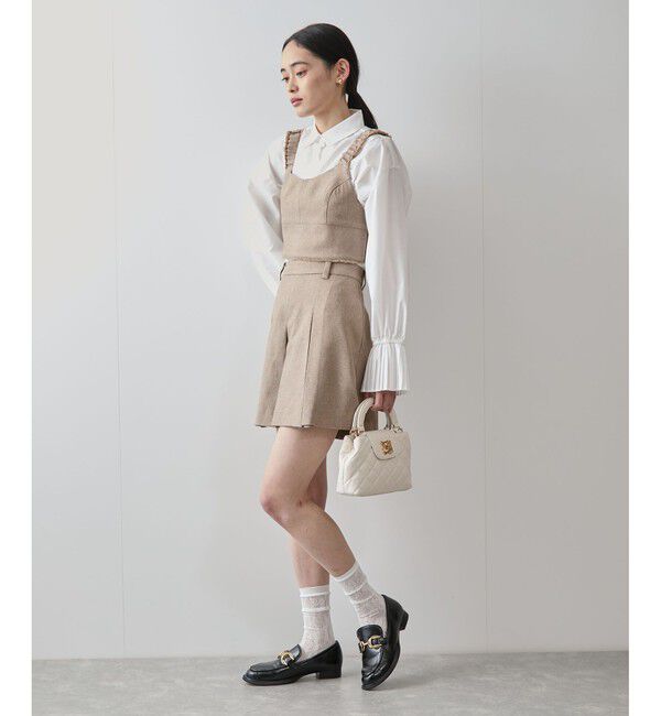 VIS「サマーツイードフリンジビスチェ」|ベスト・ジレ|