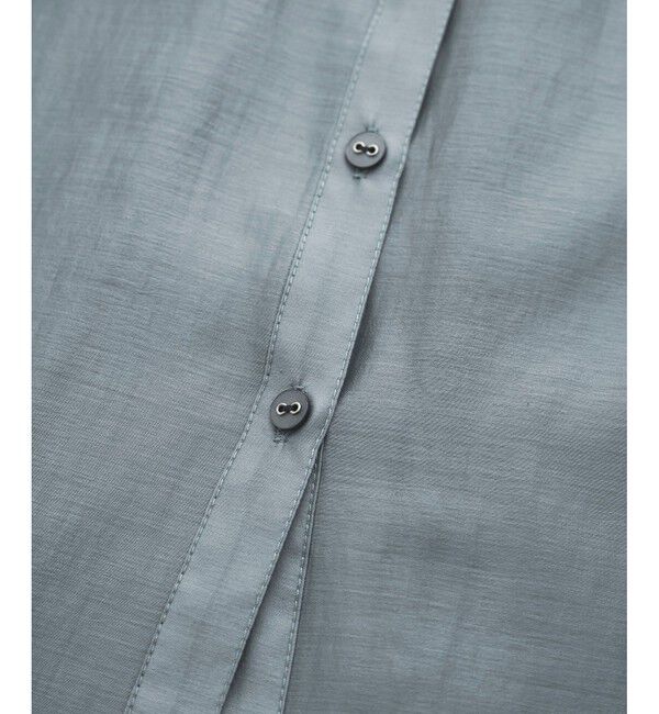 VIS「【洗える】アソートシアーシャツ(フラワー刺繍&無地）」|シャツ・ブラウス|