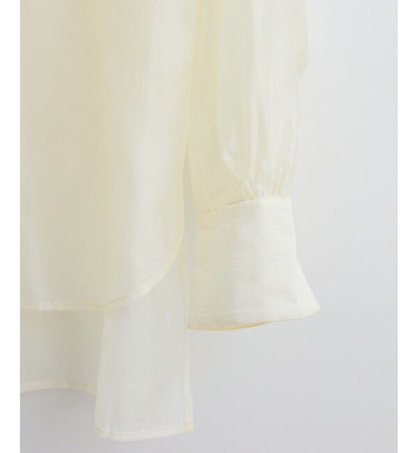 VIS「【洗える】アソートシアーシャツ(フラワー刺繍&無地）」|シャツ・ブラウス|