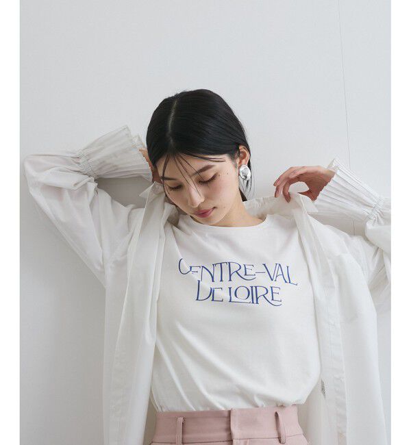 VIS「【接触冷感/洗える】アソートロゴプリントTシャツ」|Tシャツ・カットソー|