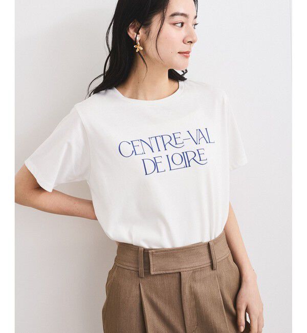 VIS「【接触冷感/洗える】アソートロゴプリントTシャツ」|Tシャツ・カットソー|