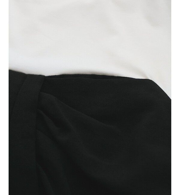 VIS「【新色追加】【美easy】ねじりリボンTシャツドッキングプルオーバー【接触冷感/洗える】」|Tシャツ・カットソー|