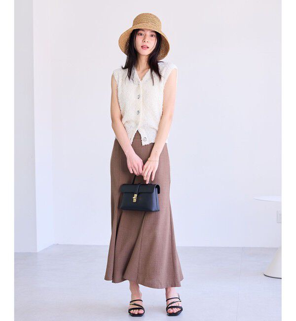 VIS「【洗える】テープヤーンニットベスト」|ベスト・ジレ|