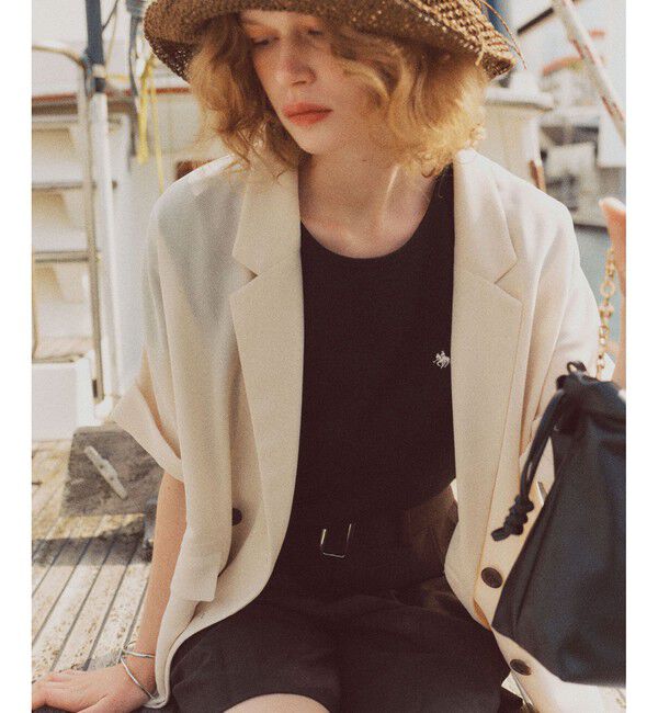 VIS「【POLO BCS】VIS別注コンパクトモチーフTシャツ」|Tシャツ・カットソー|ブラック(01)