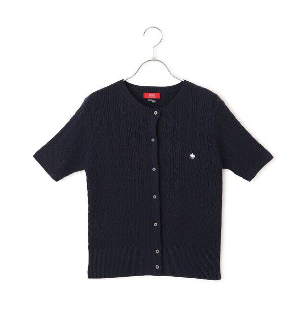 VIS「【POLO BCS】VIS別注ハーフスリーブミニケーブルカーディガン」|カーディガン|