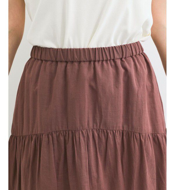 VIS「ボイルティアードスカート」|スカート|