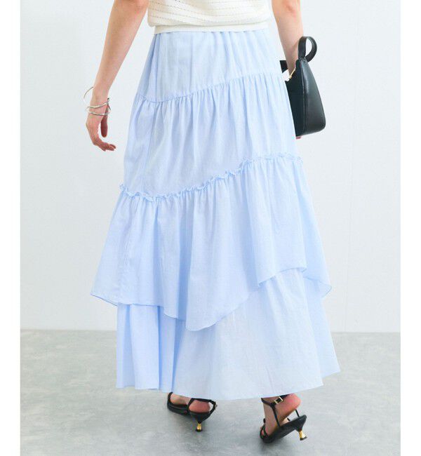 VIS「ボイルティアードスカート」|スカート|