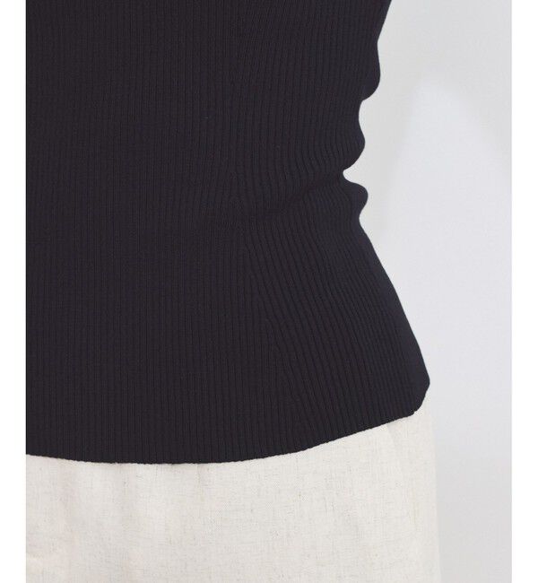 VIS「ワイドスクエアネックニット」|ニット・セーター|