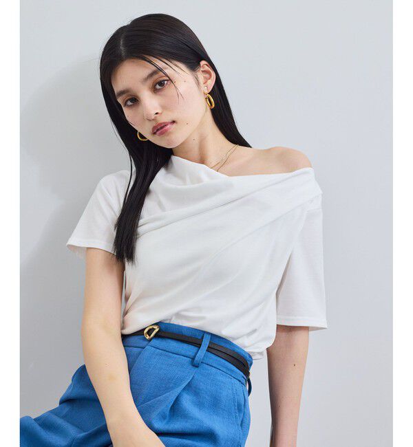 VIS「【夏トク価格】半袖ドレーププルオーバー」|Tシャツ・カットソー|