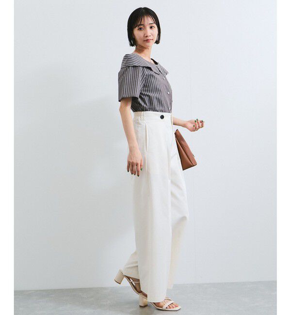 VIS「【洗える】マリンデザインバギーパンツ」|チノ|