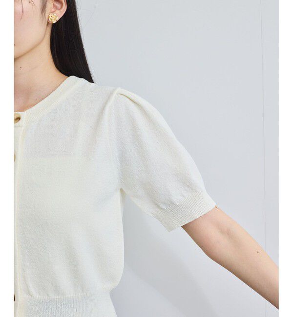 VIS「【UVケア/洗える】ハーフスリーブニットトップスカーディガン」|カーディガン|