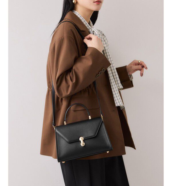 VIS「楕円金具ワンハンドルバッグ/2WAY」|ハンドバッグ|