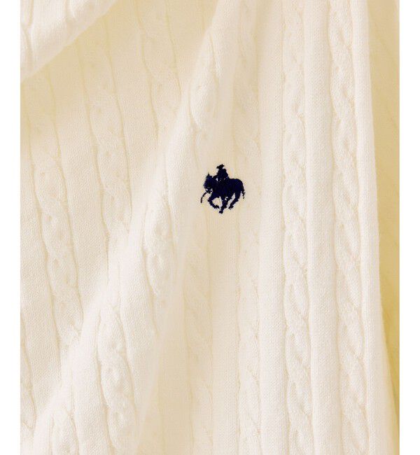 VIS「【POLO BCS】VIS別注ケーブルドレープトップス」|ニット・セーター|