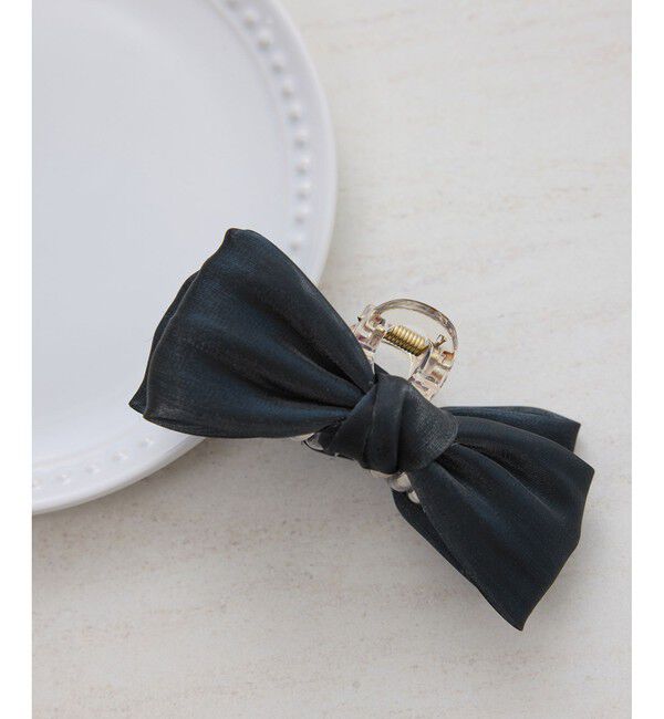 ROPE PICNIC PASSAGE「シャイニーリボンヘアバンスクリップ」|ヘアバンド|ブルーメイン