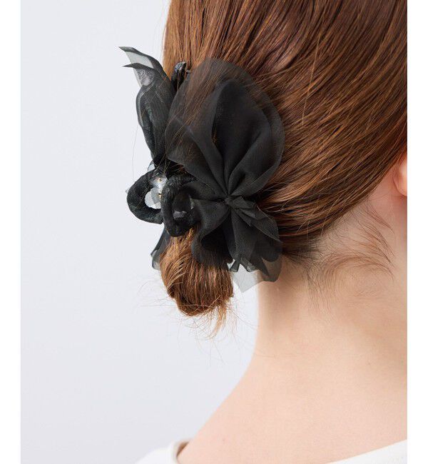 ROPE PICNIC PASSAGE「シフォンリボンバンスクリップ」|ヘアバンド|