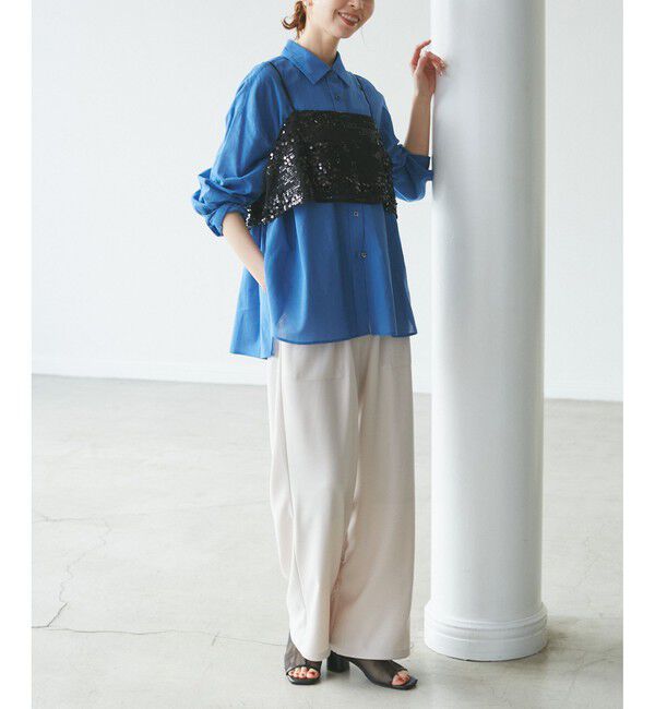 ROPE PICNIC PASSAGE「スクエアトゥチュールミュール」|パンプス|