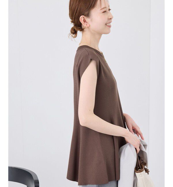 Rope&rsquo;Picnic「【洗濯機OK・アンチピリング】八方映えニット ペプラムニットプルオーバー」|ニット・セーター|