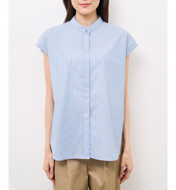 Rope&rsquo;Picnic「【防シワ】リボンフレンチスリーブシャツ」|シャツ・ブラウス|