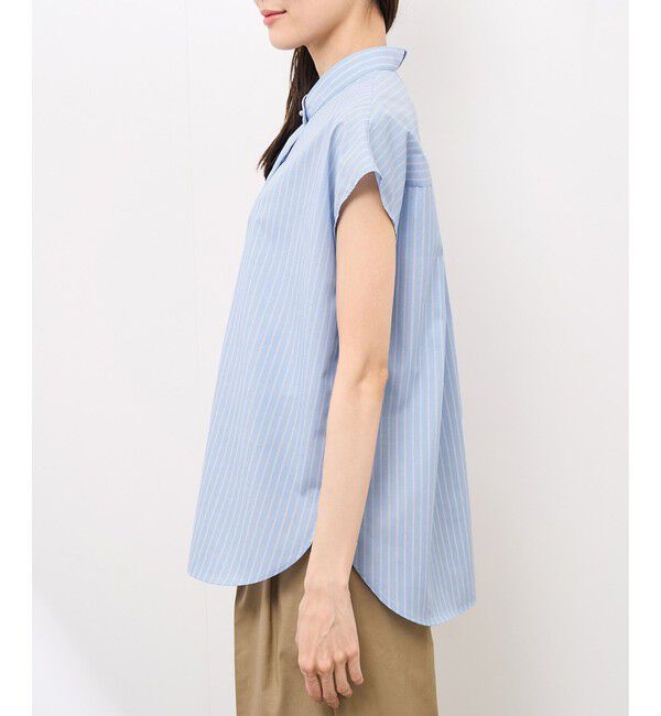 Rope&rsquo;Picnic「【防シワ】リボンフレンチスリーブシャツ」|シャツ・ブラウス|