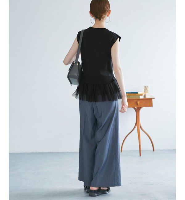 Rope&rsquo;Picnic「チュールドッキングプルオーバー」|ニット・セーター|