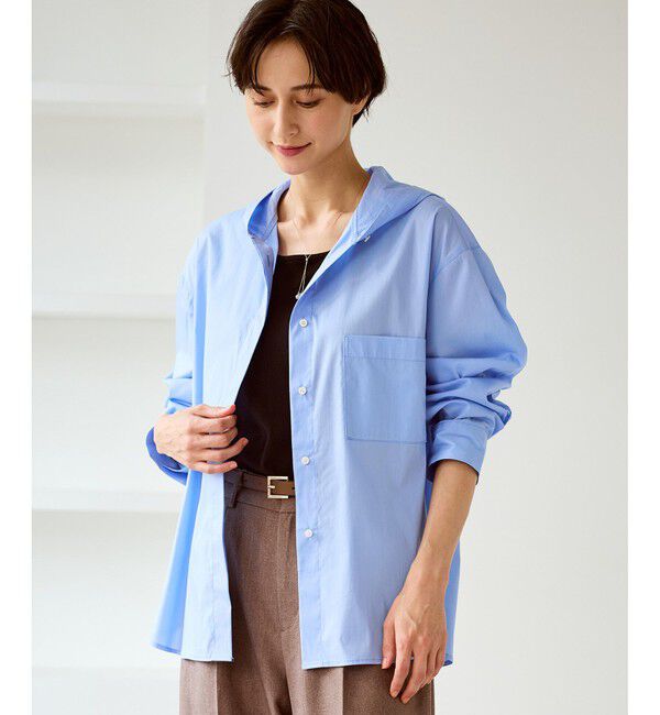 Rope&rsquo;Picnic「シャツフーディー」|シャツ・ブラウス|サックス(48)