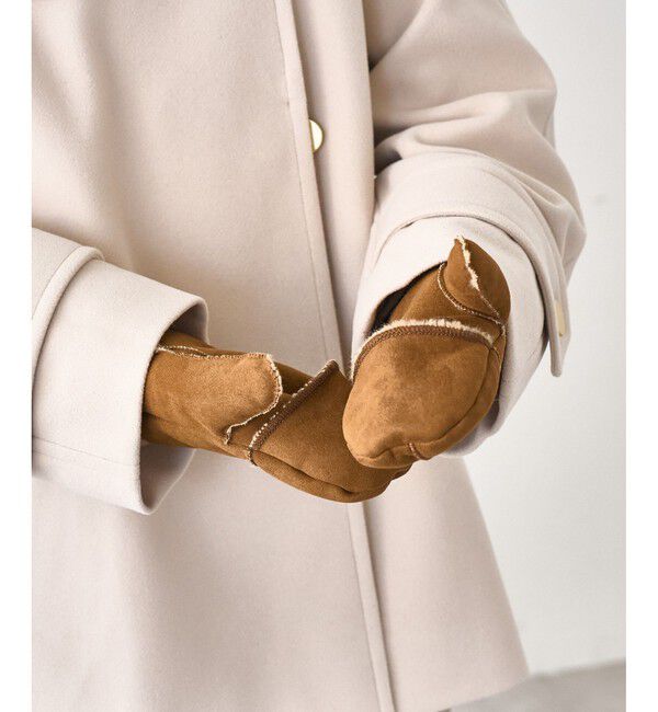 ROPE PICNIC PASSAGE「洗えるひも付きミトングローブ」|手袋|