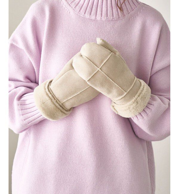 ROPE PICNIC PASSAGE「洗えるひも付きミトングローブ」|手袋|