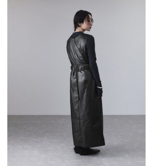 ADAM ET ROPE'「スリットジャンパースカート」|ワンピース|