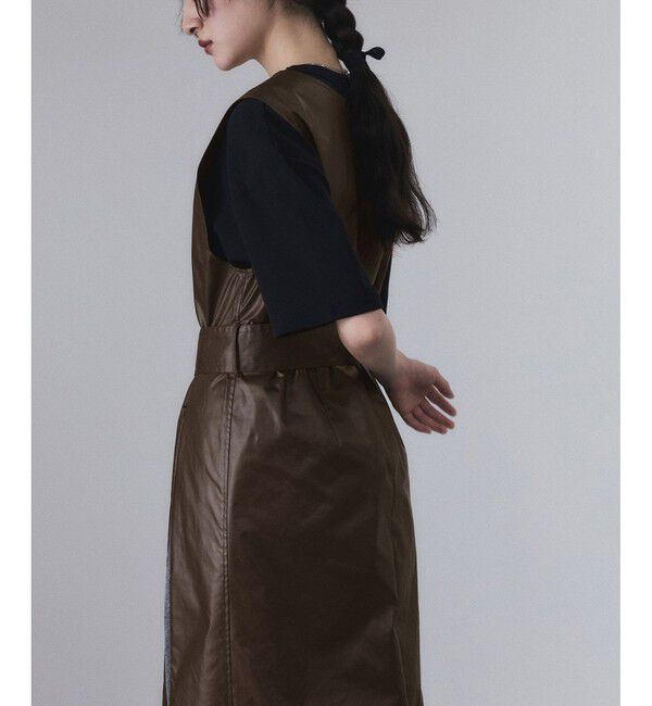 ADAM ET ROPE'「スリットジャンパースカート」|ワンピース|