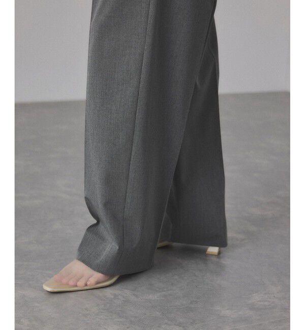 ADAM ET ROPE'「TWセミワイドスラックス」|スラックス|